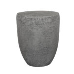AFRICA SIDE TABLE ΓΚΡΙ 36x36x45cm 04-1215