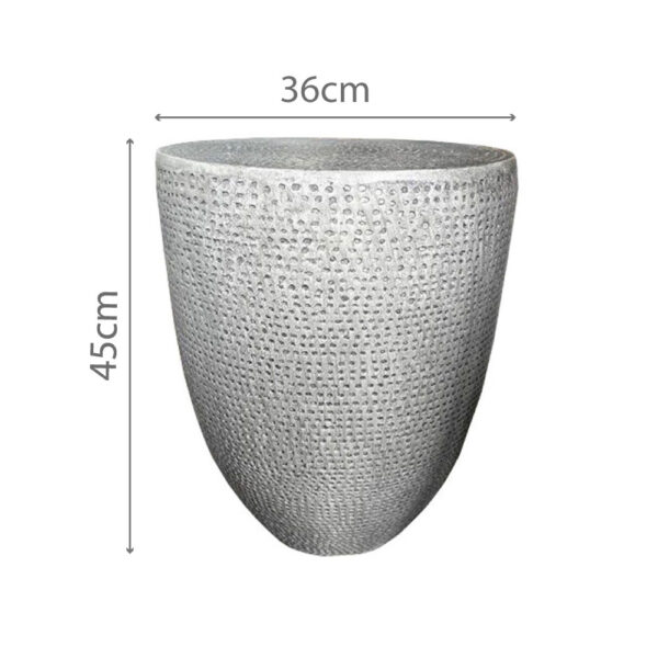 AFRICA SIDE TABLE ΓΚΡΙ 36x36x45cm 04-1215 - Image 5
