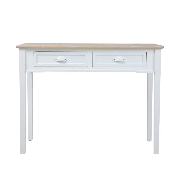 KIMOLOS ΚΟΝΣΟΛΑ 2ΣΥΡΤΑΡΙΑ ΛΕΥΚΟ ΦΥΣΙΚΟ 102x40x78cm 05-0618 - Image 3