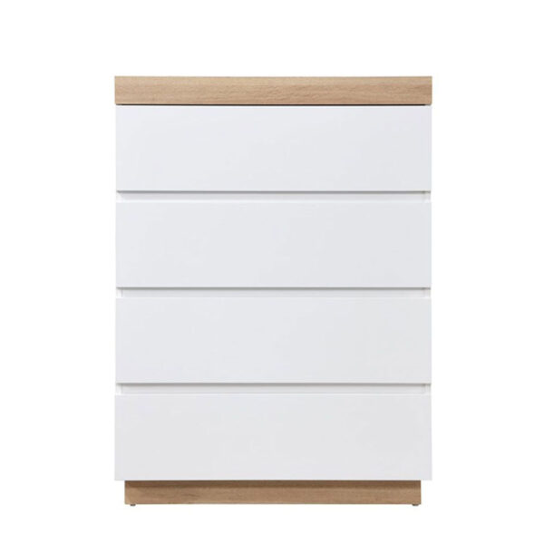 CASA ΣΥΡΤΑΡΙΕΡΑ 4ΣΥΡΤΑΡΙΑ ΛΕΥΚΟ ΦΥΣΙΚΟ 80x50x110cm 09-2050 - Image 3