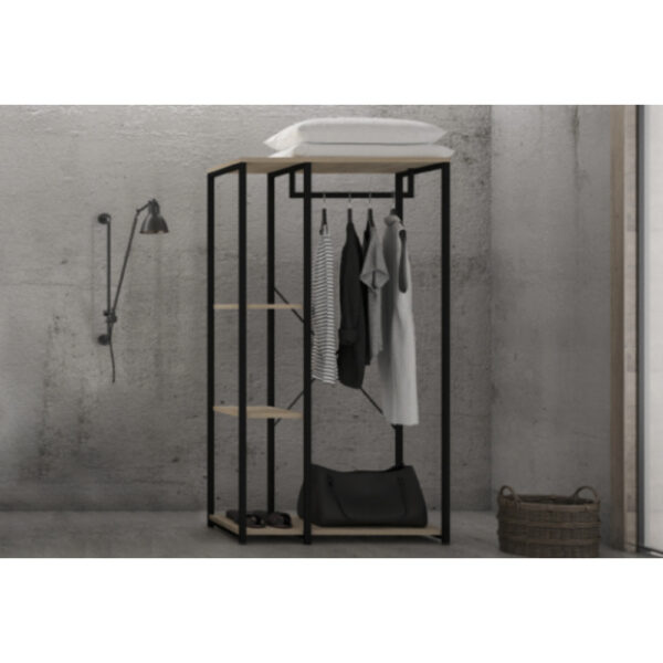 MODE ΝΤΟΥΛΑΠΑ SONOMA ΜΑΥΡΟ 90x40x167cm 18-0013 - Image 3