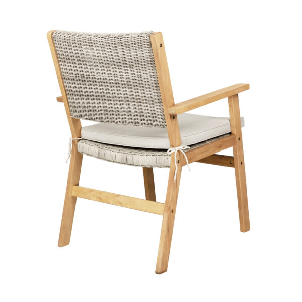 CAPRI ΚΑΡΕΚΛΑ ΛΕΥΚΟ ΓΚΡΙ 64.2x60x88.5cm 22-0096 - Image 5