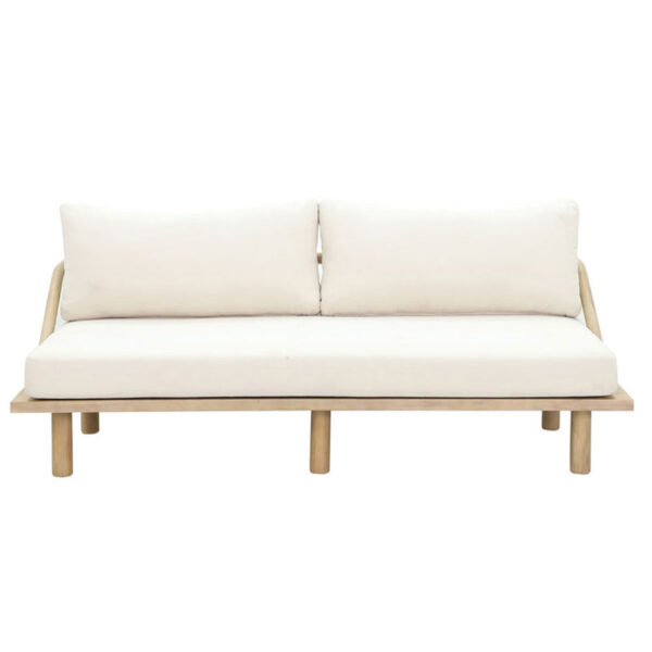 SIESTA ΚΑΝΑΠΕΣ ΚΡΕΒΑΤΙ ΦΥΣΙΚΟ CREAM 180x80x59.5cm 22-0276 - Image 3