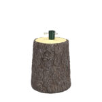TREE BASE STAND ΚΟΡΜΟΣ 26x26x35cm MgO ΚΑΦΕ ΜΕΤΑΛΛΟ 237-0027