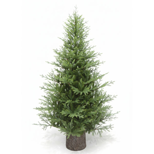 TREE BASE STAND ΚΟΡΜΟΣ 26x26x35cm MgO ΚΑΦΕ ΜΕΤΑΛΛΟ 237-0027 - Image 2