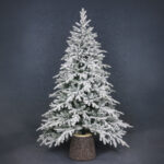 TREE BASE STAND ΚΟΡΜΟΣ 26x26x35cm MgO ΚΑΦΕ ΜΕΤΑΛΛΟ 237-0027 - Image 3