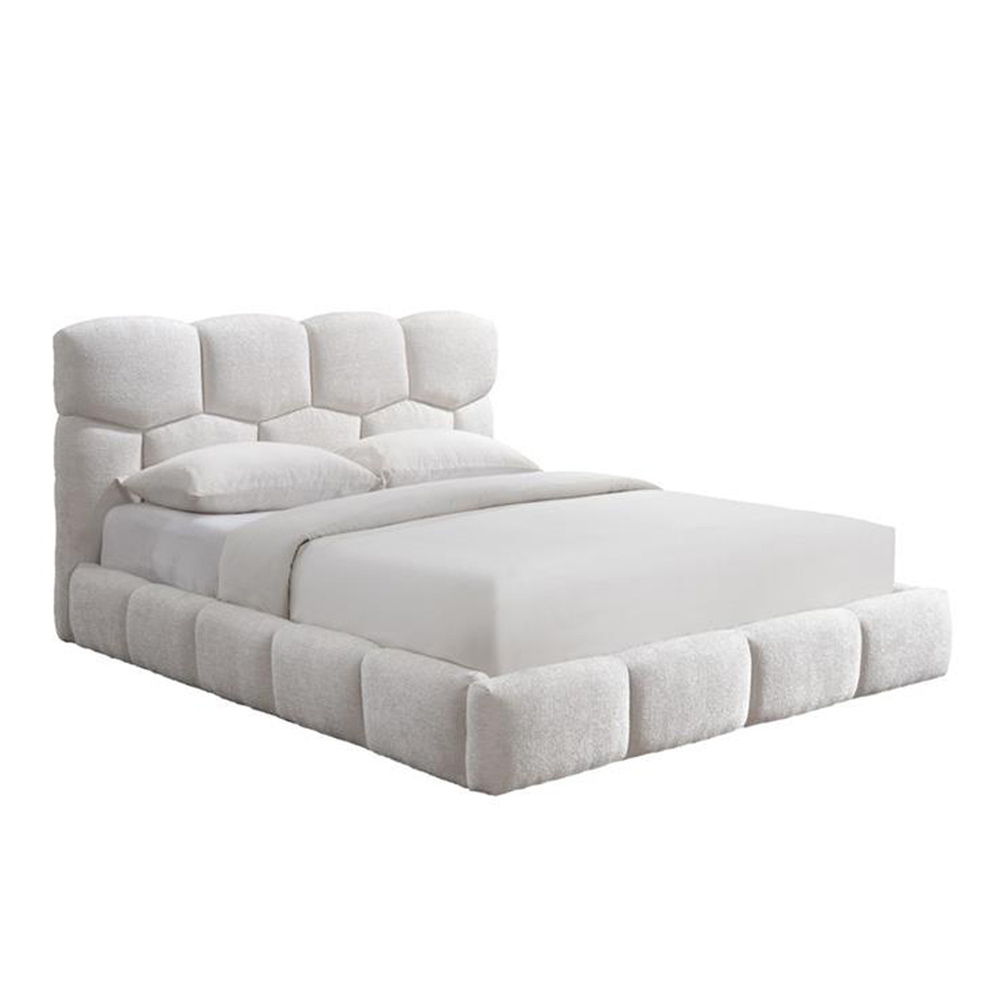 40-0079-kdZre-first-_1 HONEYBEE ΚΡΕΒΑΤΙ (ΓΙΑ ΣΤΡΩΜΑ 160x200cm) CREAM 184x220x102.2cm 40-0079 - Image 1