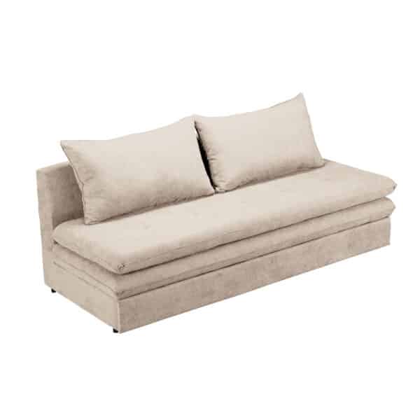 GIRASOLE ΚΑΝΑΠΕΣ ΚΡΕΒΑΤΙ 3ΘΕΣΙΟΣ BEIGE ASTI 1 200x87x90cm 71-0227 - Image 5