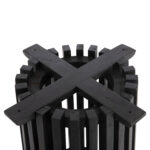 ΒΑΣΗ BAR STAND ΕΣΩΤ.ΧΩΡΟΥ ΜΕΣ.ΥΨΟΥΣ ΣΤΡΟΓΓΥΛΗ FRANTZ HM9857.12 MINDI ΞΥΛΟ ΣΕ ΜΑΥΡΟ Φ40x90Υεκ. - Image 4