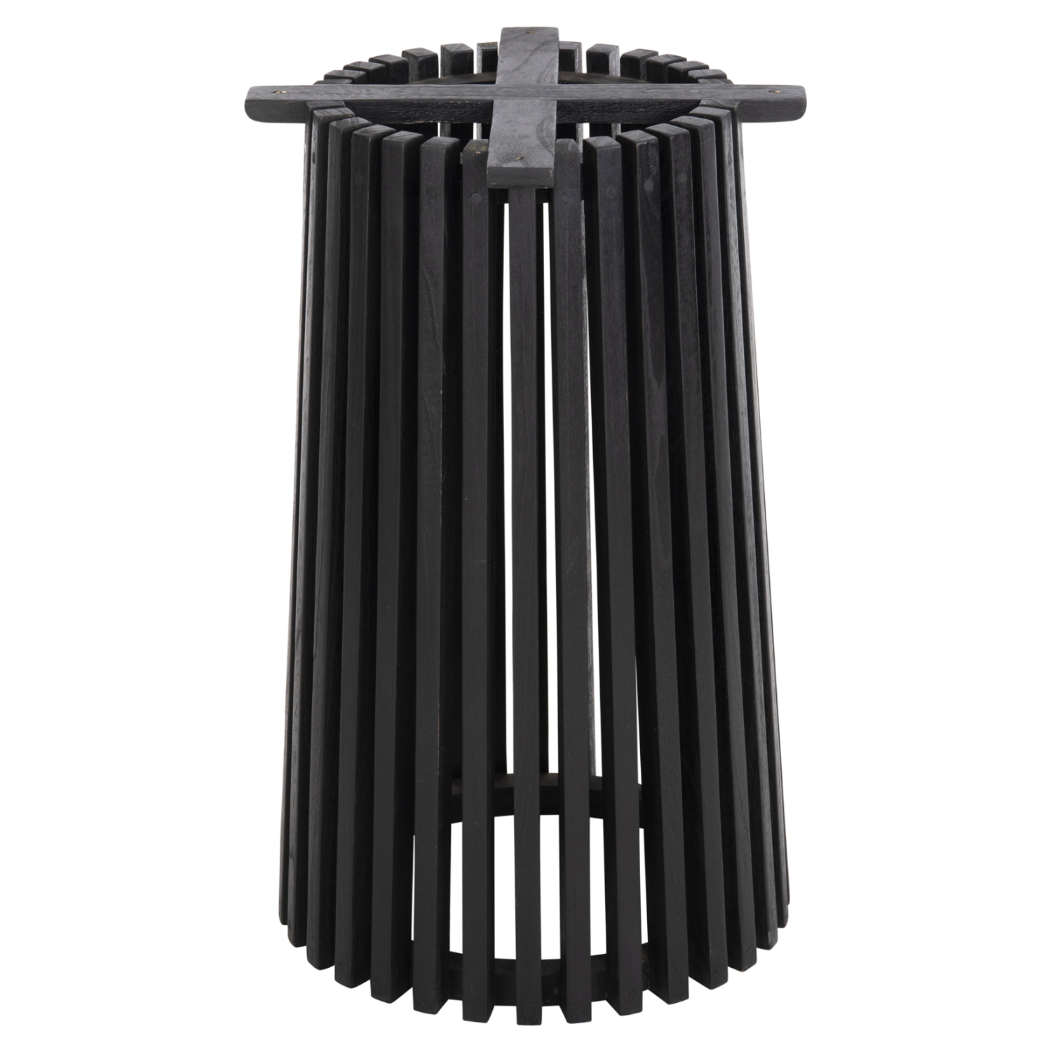 HM9459.12 ΒΑΣΗ ΤΡΑΠΕΖΙΟΥ ΕΣΩΤ.ΧΩΡΟΥ ΣΤΡΟΓΓΥΛΗ FRANTZ HM9459.12 MINDI ΞΥΛΟ ΣΕ ΜΑΥΡΟ ΧΡΩΜΑ Φ45x74Yεκ. - Image 1