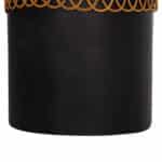 ΒΟΗΘΗΤΙΚΟ ΤΡΑΠΕΖΙ PRILEP HM18159.01 FIBER CEMENT ΜΑΥΡΟ & RATTAN--Φ60x76,5Υεκ - Image 6