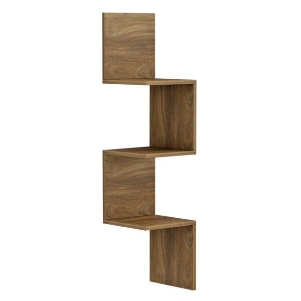 ΕΠΙΤΟΙΧΙΑ ΓΩΝΙΑΚΗ ΡΑΦΙΕΡΑ ILLUSION HM8935.11 ΜΕΛΑΜΙΝΗ ΣΕ ΣΚΟΥΡΟ ΦΥΣΙΚΟ 25x25x105,4Υεκ. - Image 5