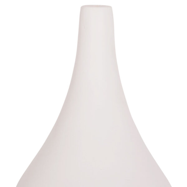 ΕΠΙΤΡΑΠΕΖΙΟ ΔΙΑΚΟΣΜΗΤΙΚΟ ΒΑΖΟ DENI HM4663.02S FIBER CEMENT ΣΕ ΛΕΥΚΟ--Φ15x27Υεκ. - Image 4
