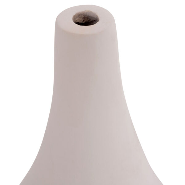 ΕΠΙΤΡΑΠΕΖΙΟ ΔΙΑΚΟΣΜΗΤΙΚΟ ΒΑΖΟ DENI HM4663.02S FIBER CEMENT ΣΕ ΛΕΥΚΟ--Φ15x27Υεκ. - Image 6