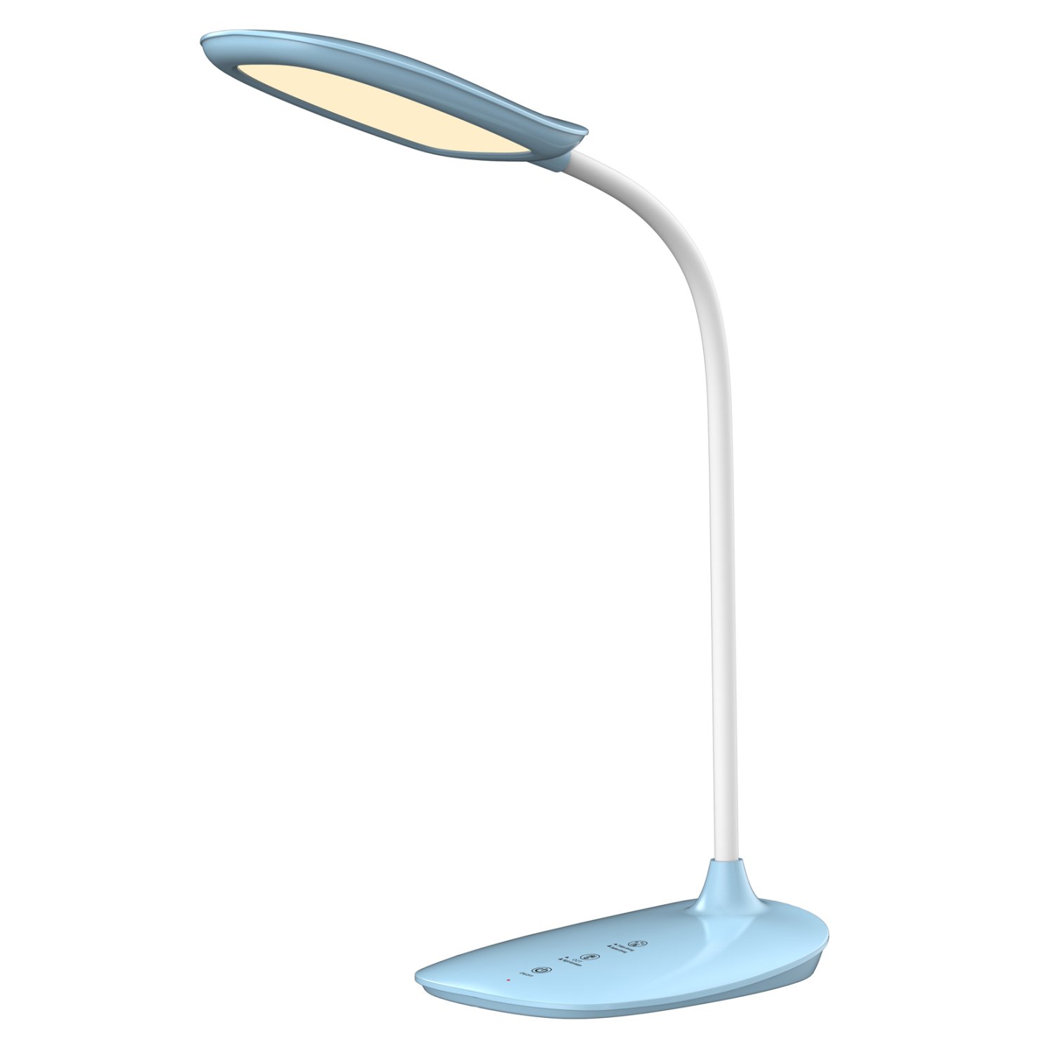 HM4444.03 ΦΩΤΙΣΤΙΚΟ ΓΡΑΦΕΙΟΥ LED BLAIN HM4444.03 ΓΑΛΑΖΙΟ-ΛΕΥΚΟ ABS 13,6x17,7x40Υ εκ. - Image 1