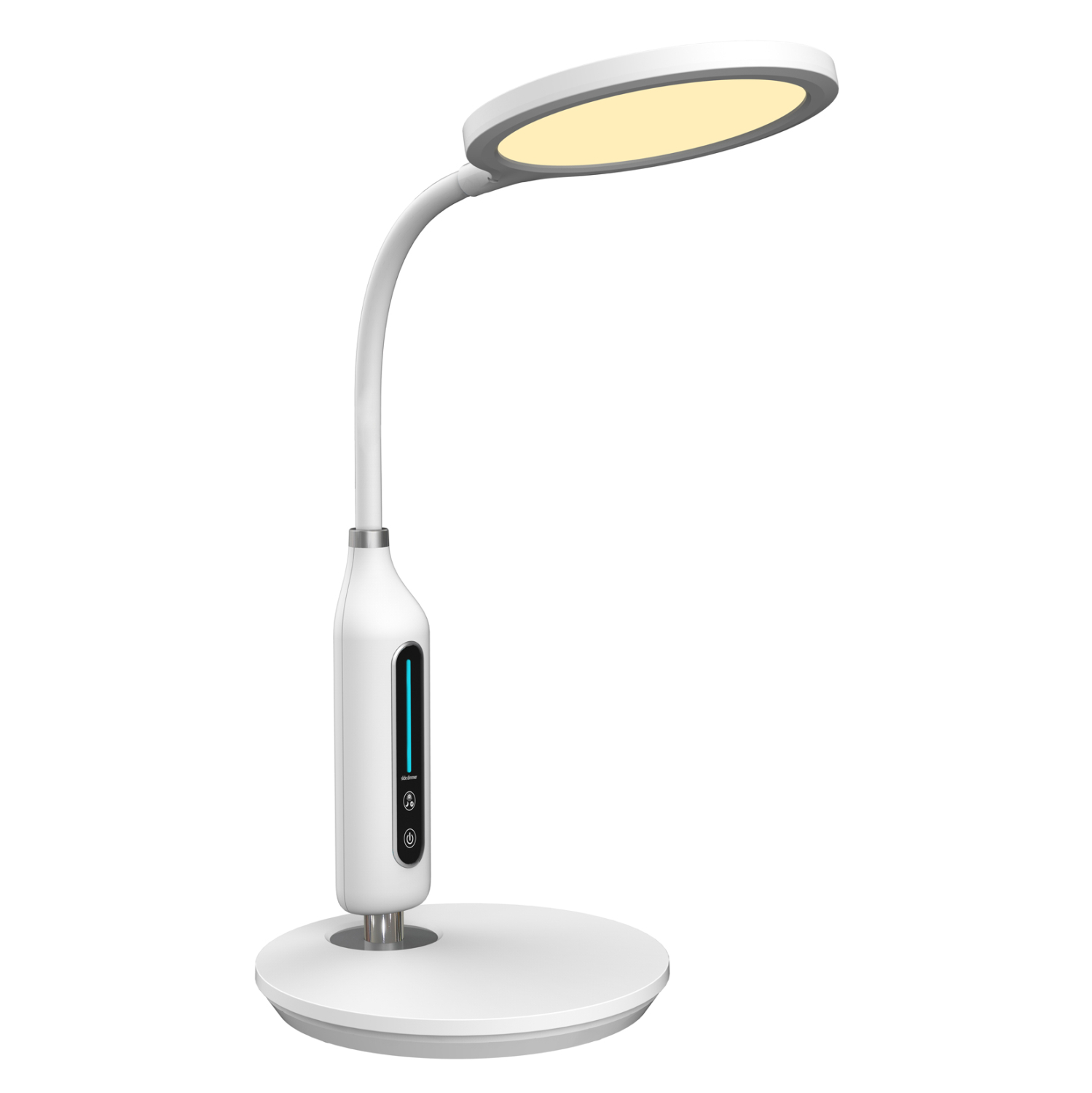 HM4460.01 ΦΩΤΙΣΤΙΚΟ ΓΡΑΦΕΙΟΥ LED BLAIN HM4460.01 ΛΕΥΚΟ ABS & ΣΙΛΙΚΟΝΗ Φ18,5x40,7Yεκ. - Image 1