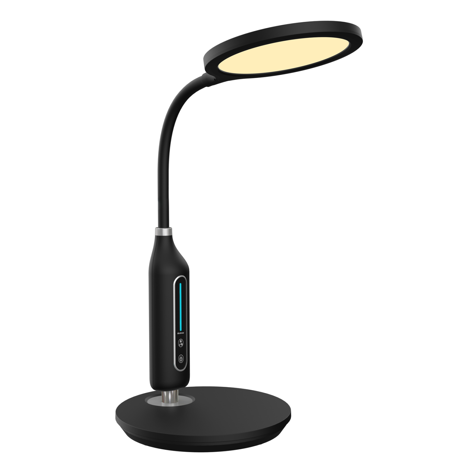 HM4460.02 ΦΩΤΙΣΤΙΚΟ ΓΡΑΦΕΙΟΥ LED BLAIN HM4460.02 ΜΑΥΡΟ ABS & ΣΙΛΙΚΟΝΗ Φ18,5x40,7Υ εκ. - Image 1