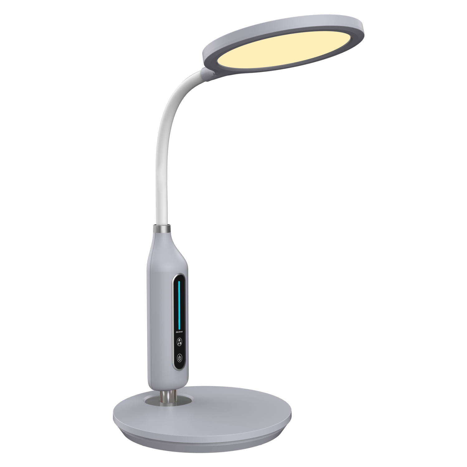 HM4460.07 ΦΩΤΙΣΤΙΚΟ ΓΡΑΦΕΙΟΥ LED BLAIN HM4460.07 ΓΚΡΙ ABS-ΛΕΥΚΗ ΣΙΛΙΚΟΝΗ Φ18,5x40,7Yεκ. - Image 1