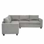 ΓΩΝΙΑΚΟΣ ΚΑΝΑΠΕΣ CALDER HM3286.01 ΓΚΡΙ ΥΦΑΣΜΑ 254x254x90x91Υεκ. - Image 3