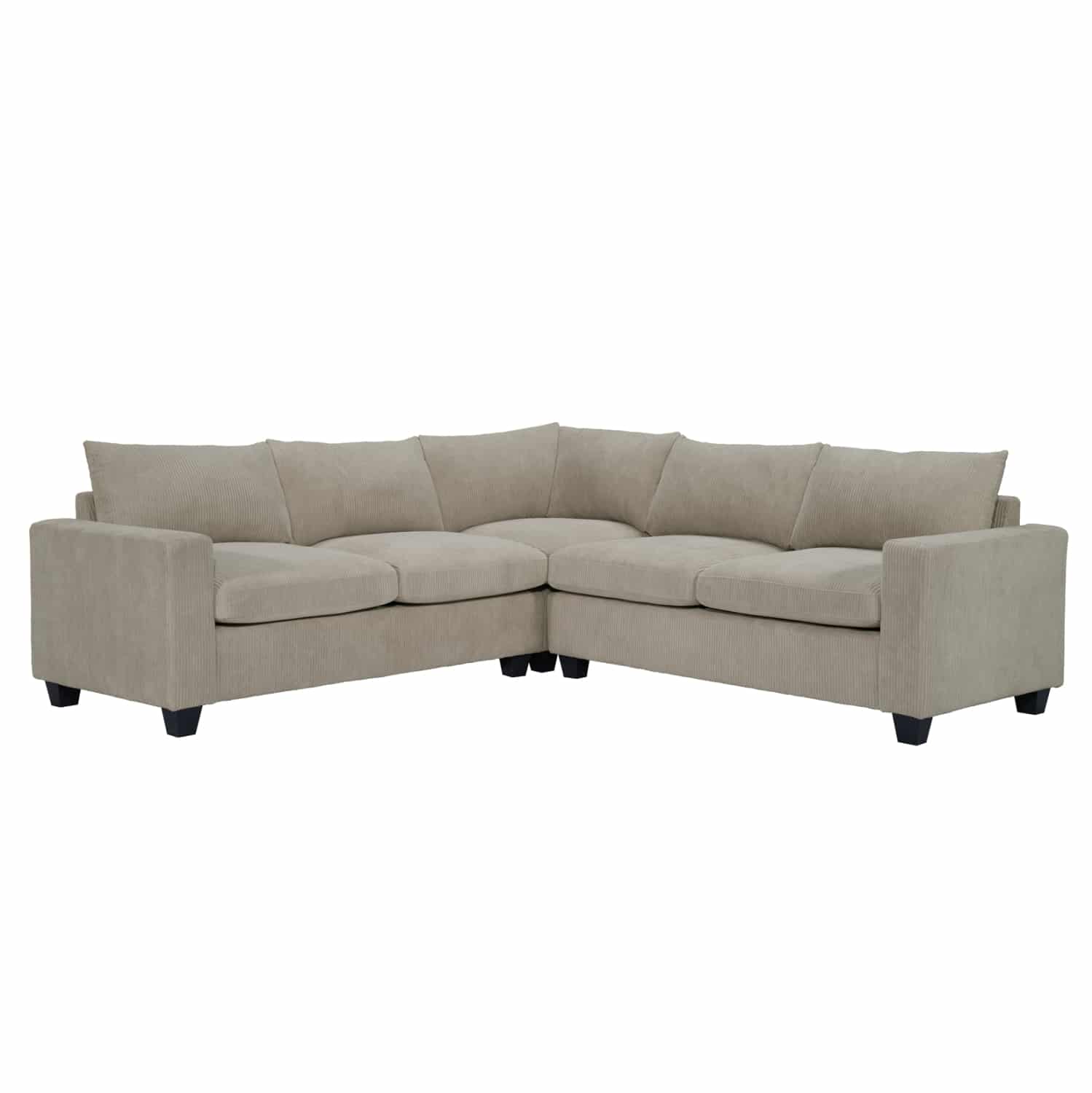 HM3286.03 ΓΩΝΙΑΚΟΣ ΚΑΝΑΠΕΣ CALDER HM3286.03 ΜΠΕΖ ΥΦΑΣΜΑ 254x254x91Υεκ. - Image 1