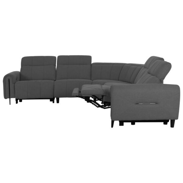ΓΩΝΙΑΚΟΣ ΚΑΝΑΠΕΣ ΜΕ RECLINE ORACLE HM3290.01 ΓΚΡΙ ΥΦΑΣΜΑ 260x260x90(κάθισμα)x94Υεκ. - Image 4