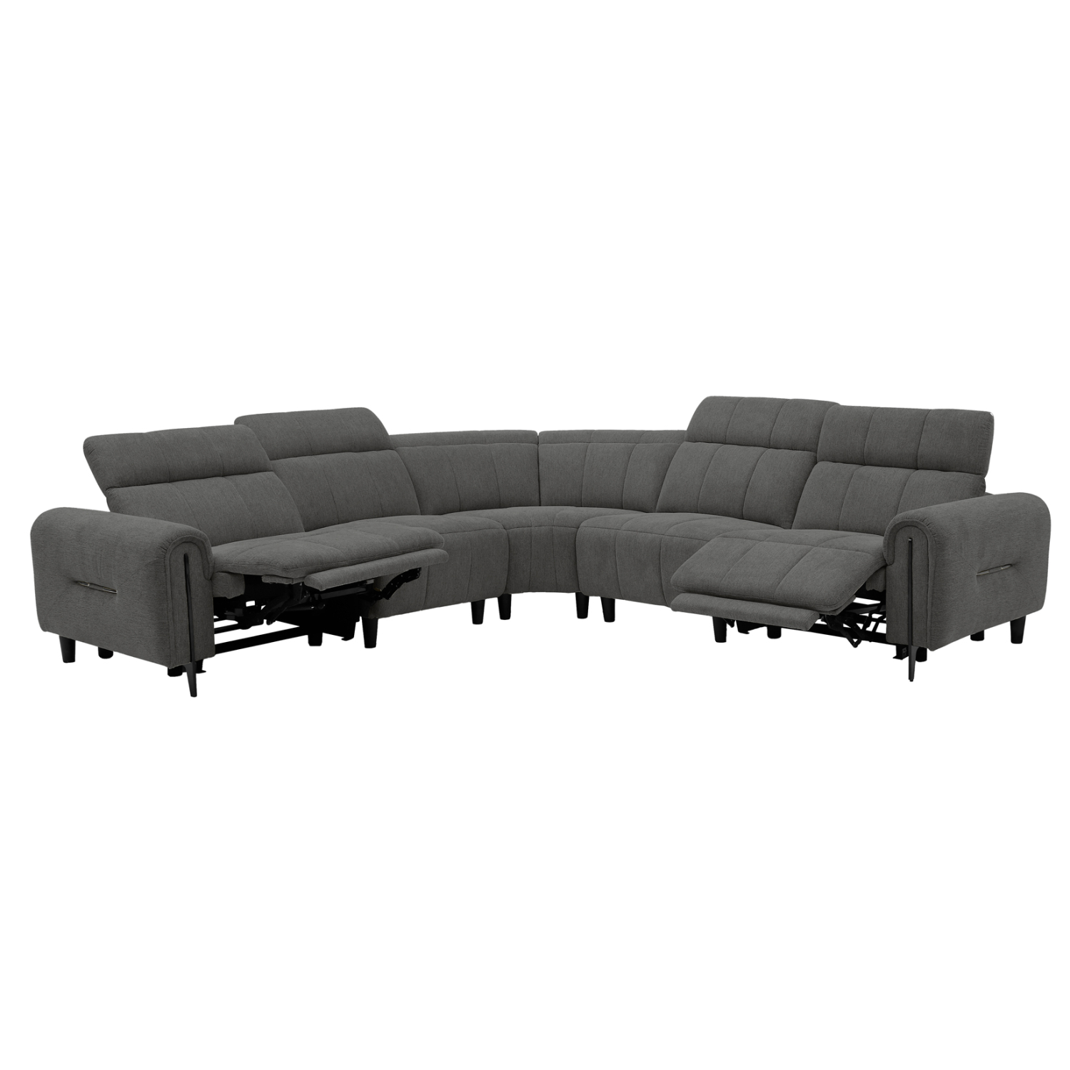 HM3290.01 ΓΩΝΙΑΚΟΣ ΚΑΝΑΠΕΣ ΜΕ RECLINE ORACLE HM3290.01 ΓΚΡΙ ΥΦΑΣΜΑ 260x260x90(κάθισμα)x94Υεκ. - Image 1