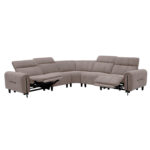 ΓΩΝΙΑΚΟΣ ΚΑΝΑΠΕΣ ΜΕ RECLINE ORACLE HM3290.02 ΜΠΕΖ ΥΦΑΣΜΑ 260x260x90(κάθισμα)x94Υεκ.