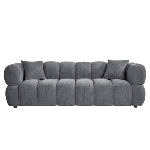 ΚΑΝΑΠΕΣ 3-ΘΕΣΙΟΣ NORIKA HM3331.01 ΓΚΡΙ ΥΦΑΣΜΑ 220x88x85Υεκ. - Image 3