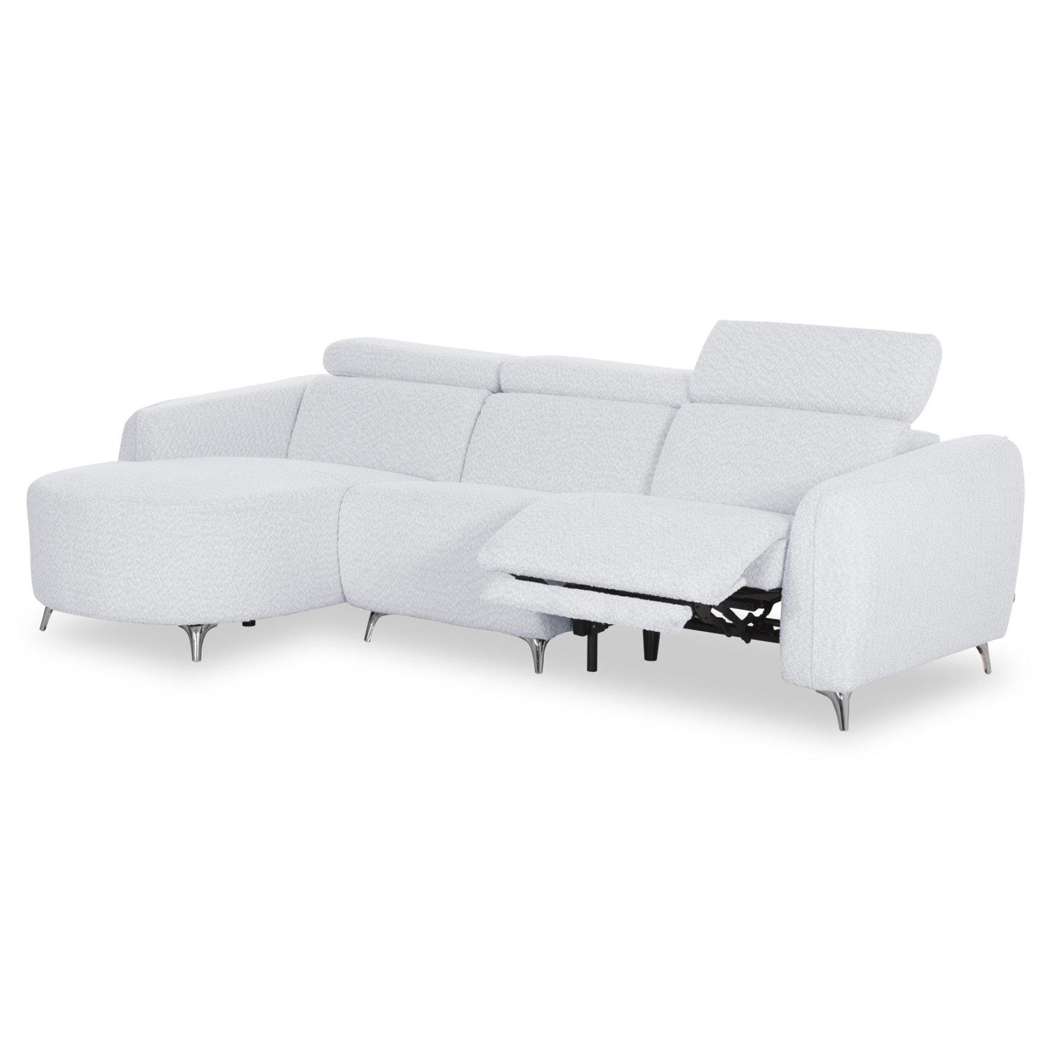 HM3317.01L ΚΑΝΑΠΕΣ ΑΡΙΣΤΕΡΗ ΓΩΝΙΑ 3Θ ΜΕ RECLINE VALENTE HM3317.01L ΑΝΟΙΧΤΟ ΓΚΡΙ ΥΦΑΣΜΑ 275x160x104Yεκ - Image 1