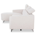 ΚΑΝΑΠΕΣ ΑΡΙΣΤΕΡΗ ΓΩΝΙΑ 3Θ ΜΕ RECLINE VALENTE HM3317.02L ΜΠΕΖ ΥΦΑΣΜΑ 275x160x104Yεκ - Image 4