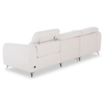 ΚΑΝΑΠΕΣ ΑΡΙΣΤΕΡΗ ΓΩΝΙΑ 3Θ ΜΕ RECLINE VALENTE HM3317.02L ΜΠΕΖ ΥΦΑΣΜΑ 275x160x104Yεκ - Image 5