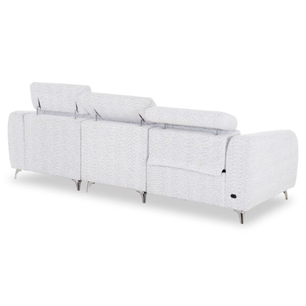 ΚΑΝΑΠΕΣ ΔΕΞΙΑ ΓΩΝΙΑ 3Θ ΜΕ RECLINE VALENTE HM3317.01R ΑΝΟΙΧΤΟ ΓΚΡΙ ΥΦΑΣΜΑ 275x160x104Yεκ - Image 5