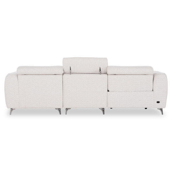 ΚΑΝΑΠΕΣ ΔΕΞΙΑ ΓΩΝΙΑ 3Θ ΜΕ RECLINE VALENTE HM3317.02R ΜΠΕΖ ΥΦΑΣΜΑ 275x160x104Yεκ - Image 6