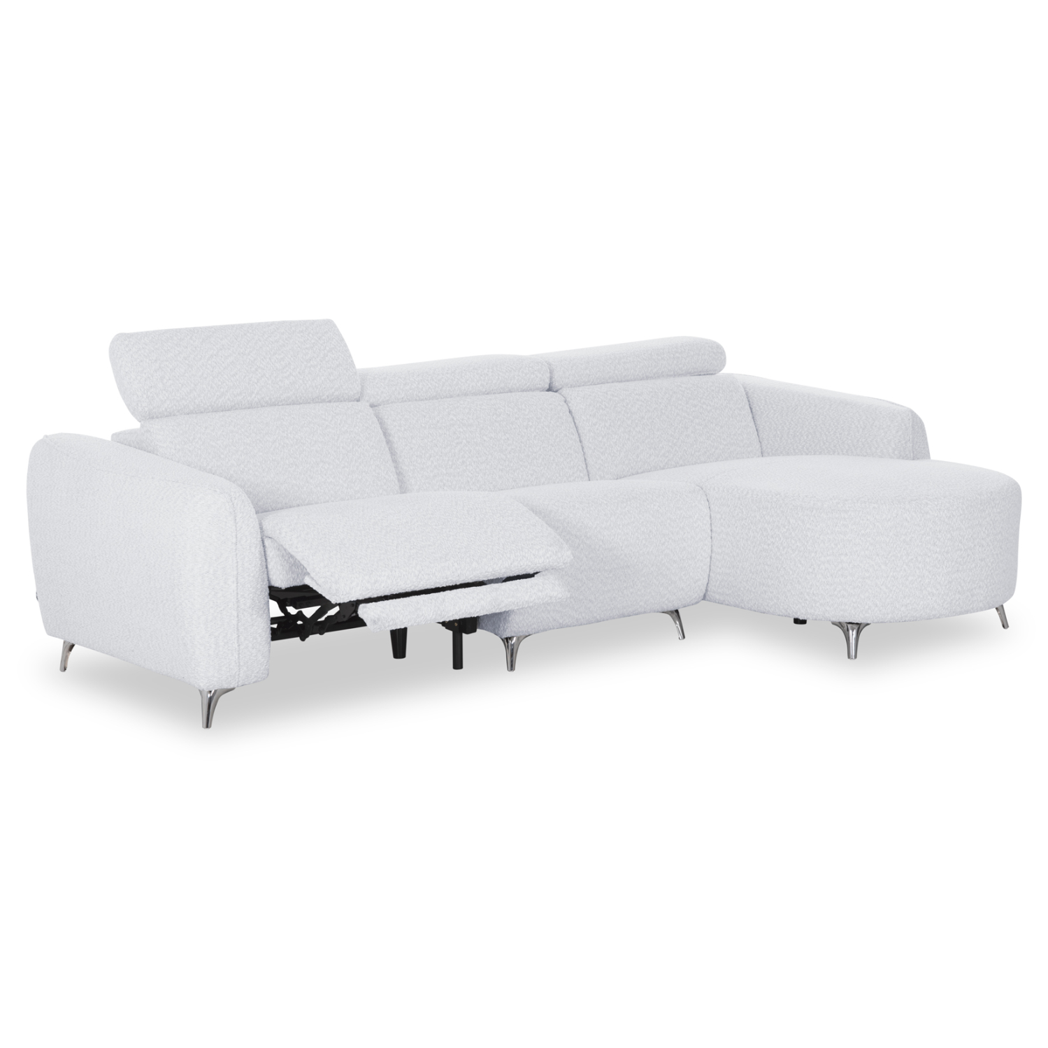 HM3317.01R ΚΑΝΑΠΕΣ ΔΕΞΙΑ ΓΩΝΙΑ 3Θ ΜΕ RECLINE VALENTE HM3317.01R ΑΝΟΙΧΤΟ ΓΚΡΙ ΥΦΑΣΜΑ 275x160x104Yεκ - Image 1