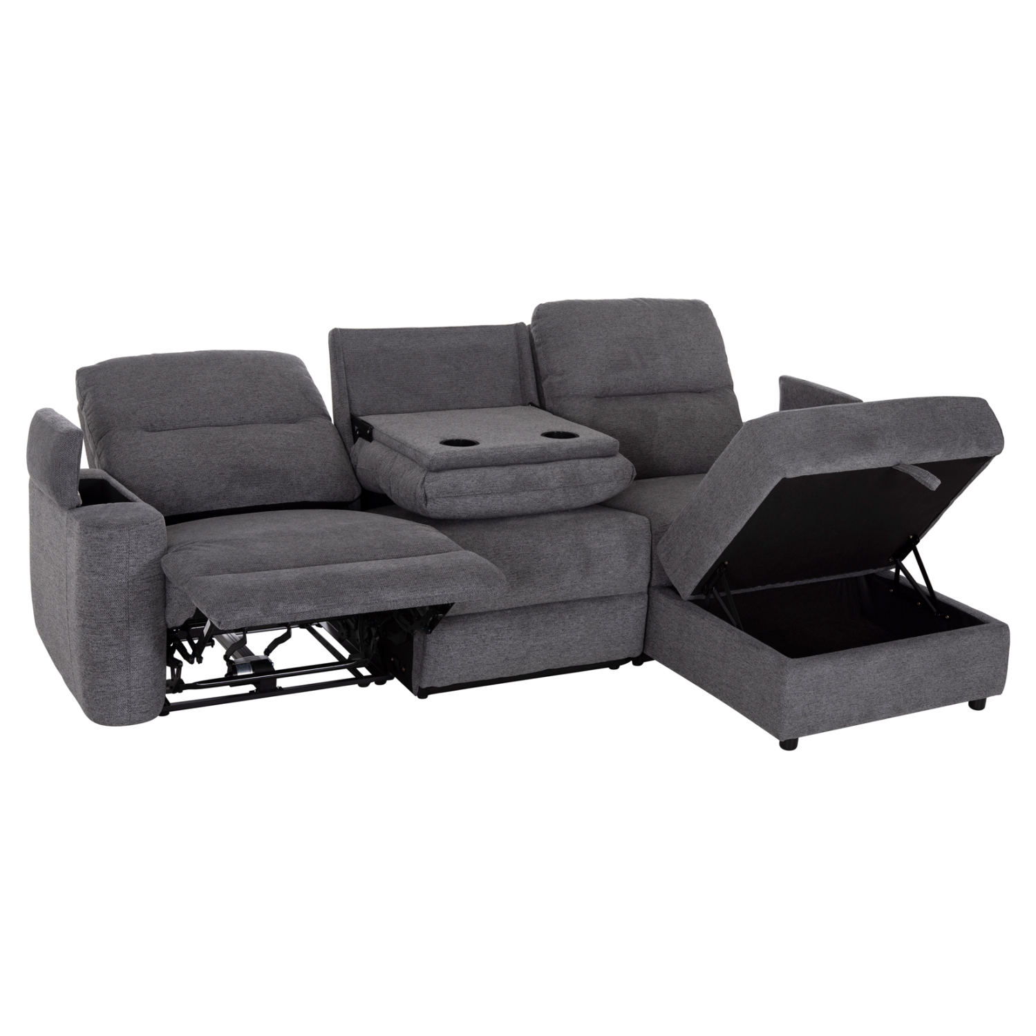 HM3308.03R ΚΑΝΑΠΕΣ ΔΕΞΙΑ ΓΩΝΙΑ SYNTHIA HM3308.03R ΑΝΑΚΛΙΣΗ & ΑΠΟΘ.ΧΩΡΟΣ--ΓΚΡΙ 245x170x98Υεκ - Image 1