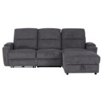 ΚΑΝΑΠΕΣ ΔΕΞΙΑ ΓΩΝΙΑ SYNTHIA HM3308.03R ΑΝΑΚΛΙΣΗ & ΑΠΟΘ.ΧΩΡΟΣ--ΓΚΡΙ 245x170x98Υεκ - Image 3