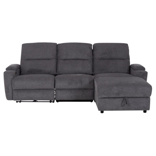 ΚΑΝΑΠΕΣ ΔΕΞΙΑ ΓΩΝΙΑ SYNTHIA HM3308.03R ΑΝΑΚΛΙΣΗ & ΑΠΟΘ.ΧΩΡΟΣ--ΓΚΡΙ 245x170x98Υεκ - Image 3