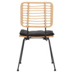 ΚΑΡΕΚΛΑ ΕΞ.ΧΩΡΟΥ ALLEGRA HM5454.11 ΜΕΤΑΛΛΟ&ΜΑΞΙΛΑΡΙ ΜΑΥΡΟ-ΜΠΕΖ WICKER 50,5x49,5x88Υεκ - Image 6