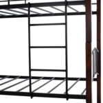 ΚΟΥΚΕΤΑ ΚΡΕΒΑΤΙ ΣΤΡΩΜΑ 90Χ190εκ ΜΑΥΡΟ ΜΕΤΑΛΛΟ+ ΚΑΡΥΔΙ ΞΥΛΟ HM645 - Image 6
