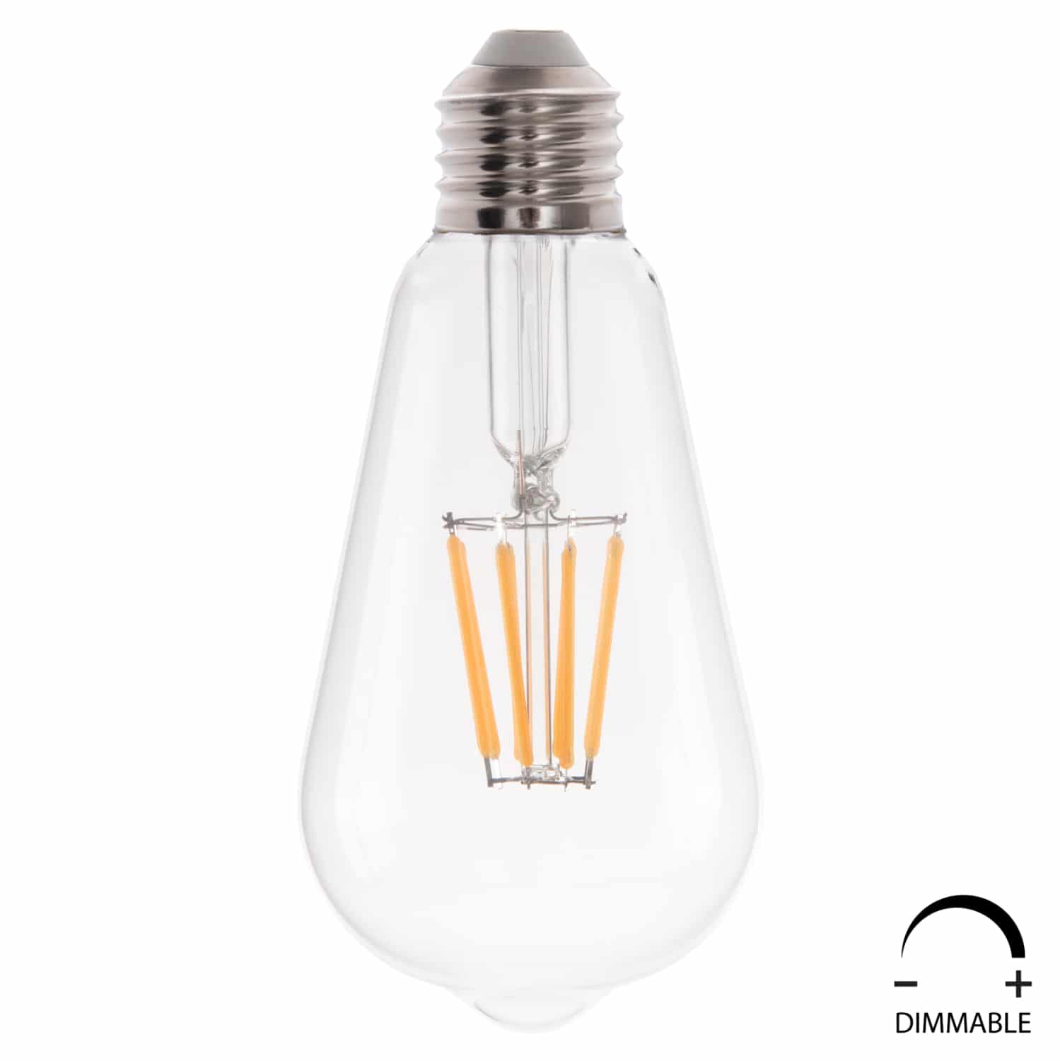 HM4188.01 ΛΑΜΠΤΗΡΑΣ HM4188.01 LED FILAMENT 8W E27 DIMMABLE 2700K ΔΙΑΦΑΝΟΣ - Image 1