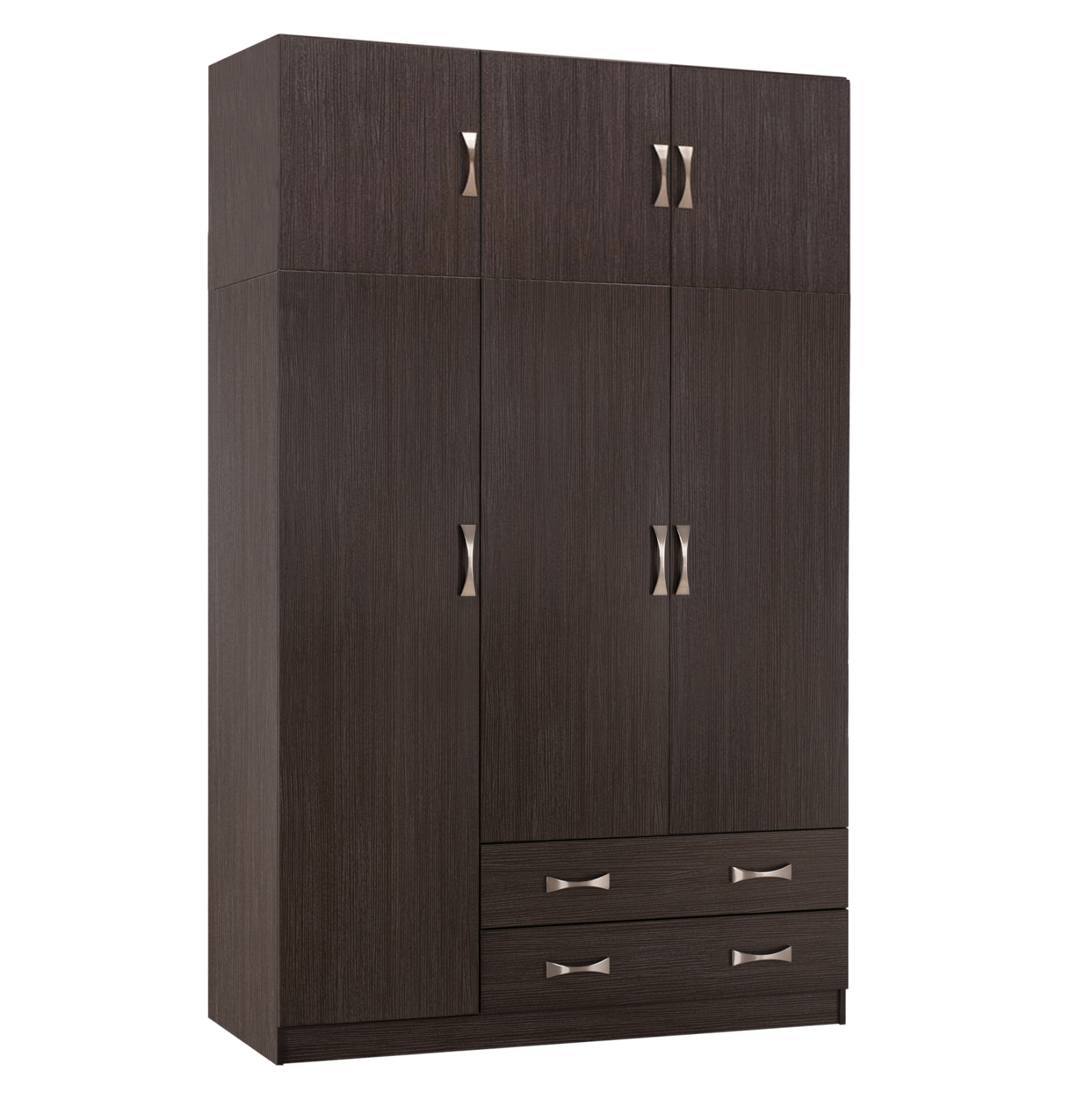 HM10891.01 ΝΤΟΥΛΑΠΑ 3ΦΥΛΛΗ ΜΕ ΠΑΤΑΡΙ CARLY HM10891.01 ΜΕΛΑΜΙΝΗ ΣΕ ZEBRANO 150X55Χ240Υεκ. - Image 1