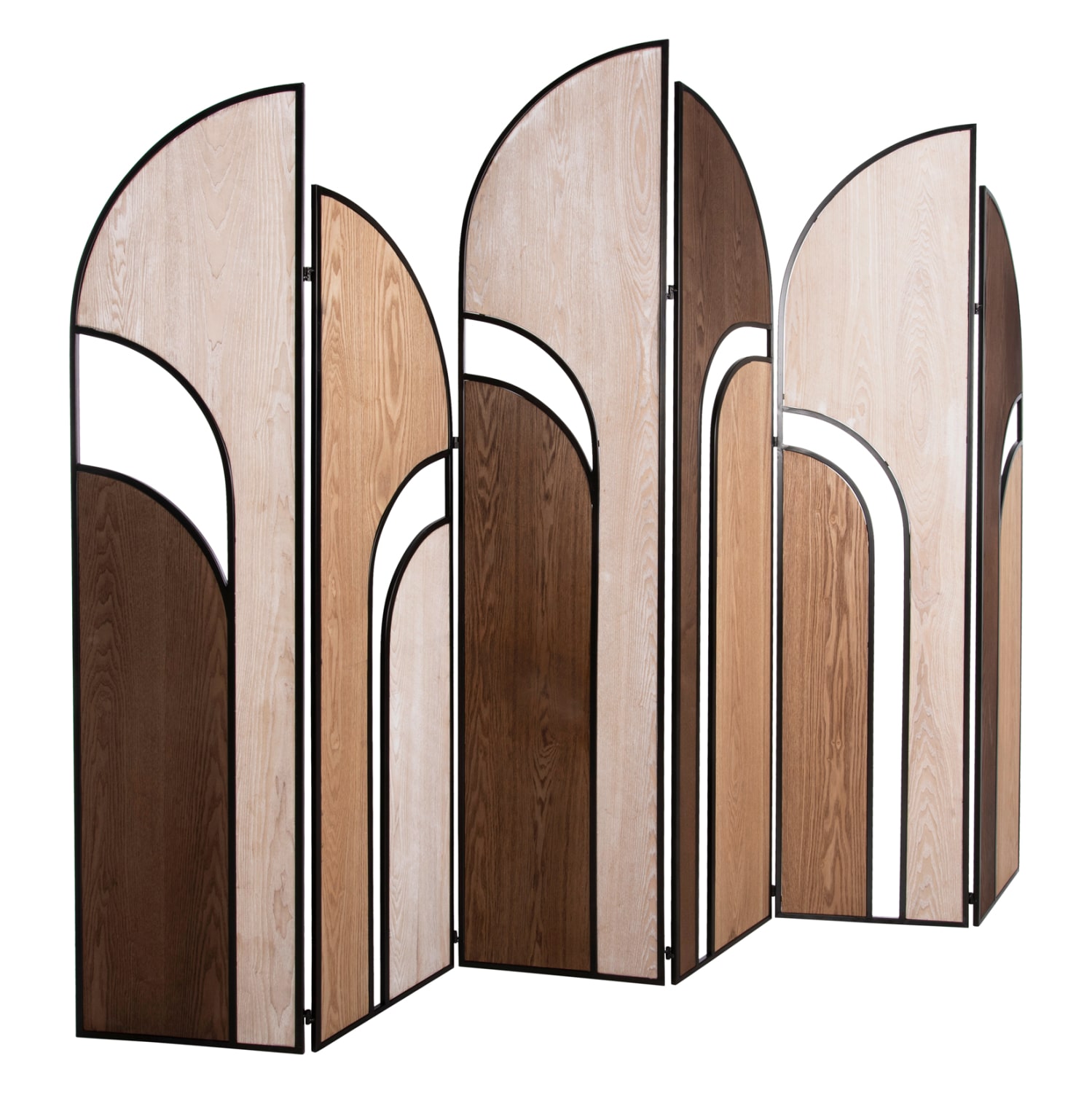 HM4221 ΠΑΡΑΒΑΝ 6-ΦΥΛΛΟ ΜΟΝΗΣ ΟΨΗΣ CRYPT HM4221 MDF ΣΕ 4 ΧΡΩΜΑTA-ΜΑΥΡΟ ΜΕΤΑΛΛΟ 241x1,5x180Υεκ. - Image 1