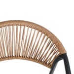 ΠΟΛΥΘΡΟΝΑ HOMAN HM6430.01 ΓΚΡΙ ΜΕΤΑΛΛΟ & TEXTILENE--ΜΠΕΖ P.E.RATTAN 53x58x75Υεκ - Image 6