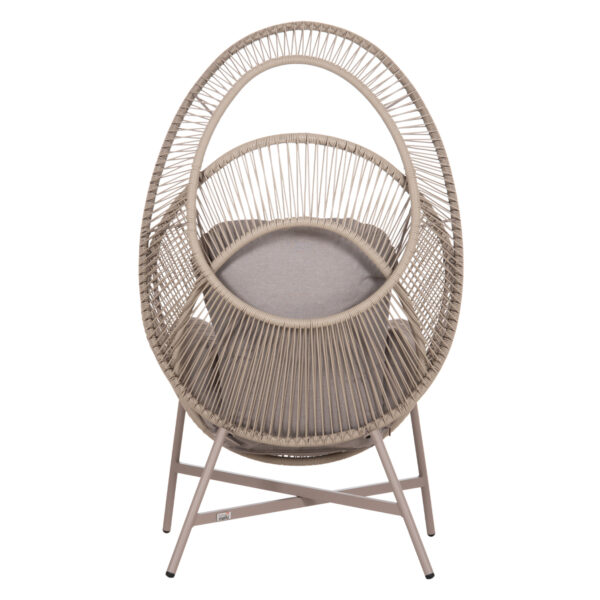 ΠΟΛΥΘΡΟΝΑ-ΦΩΛΙΑ RULER HM6506.02 ΜΟΚΑ ΜΕΤΑΛΛΟ-P.E.RATTAN--ΓΚΡΙ ΜΑΞΙΛΑΡΙΑ 90x85x154Υεκ - Image 6