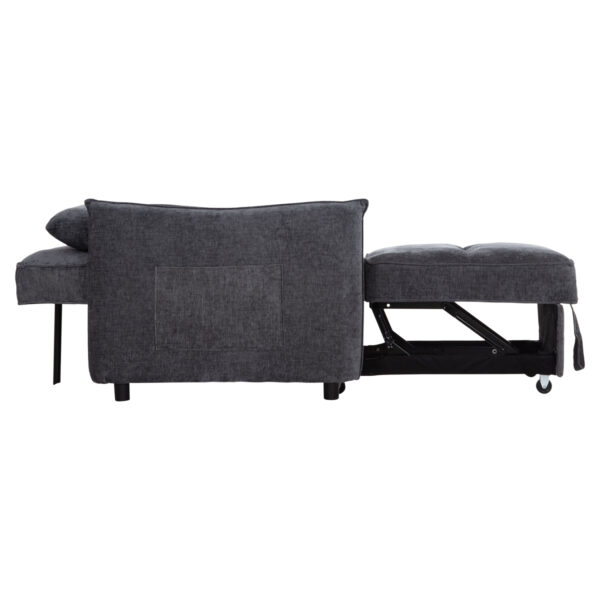 ΠΟΛΥΘΡΟΝΑ-ΚΡΕΒΑΤΙ ORYN HM3307.01 ΓΚΡΙ ΥΦΑΣΜΑ 85x88x78Υεκ. - Image 6