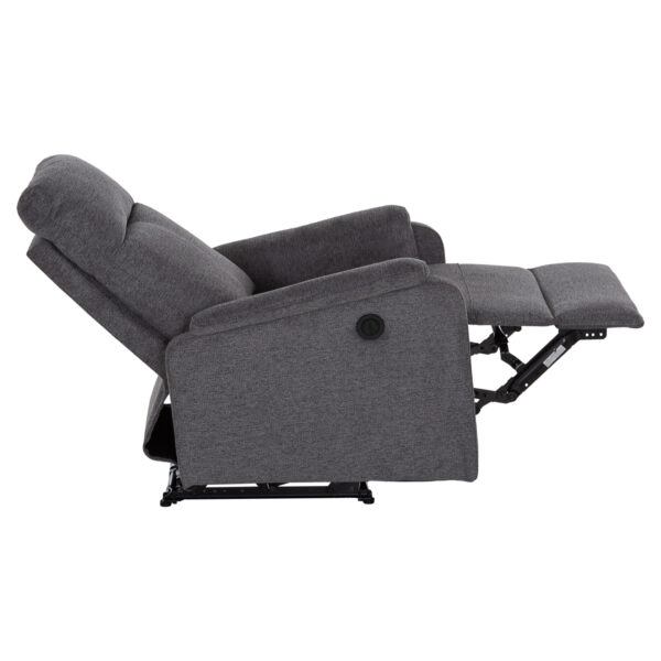 ΠΟΛΥΘΡΟΝΑ RELAX ΜΕ ΗΛΕΚΤΡΙΚΗ ΑΝΑΚΛΙΣΗ SYNTHIA HM3309.03 ΓΚΡΙ ΥΦΑΣΜΑ 75x86x100Yεκ - Image 4