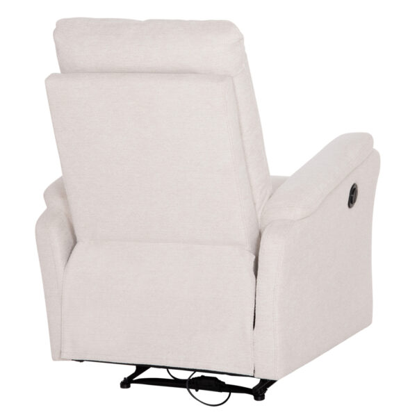 ΠΟΛΥΘΡΟΝΑ RELAX ΜΕ ΗΛΕΚΤΡΙΚΗ ΑΝΑΚΛΙΣΗ SYNTHIA HM3309.01 ΜΠΕΖ ΥΦΑΣΜΑ 75x86x100Yεκ - Image 5