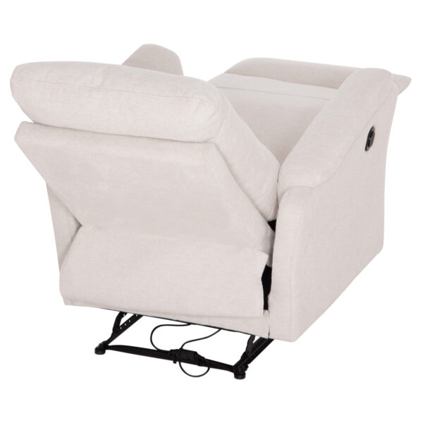 ΠΟΛΥΘΡΟΝΑ RELAX ΜΕ ΗΛΕΚΤΡΙΚΗ ΑΝΑΚΛΙΣΗ SYNTHIA HM3309.01 ΜΠΕΖ ΥΦΑΣΜΑ 75x86x100Yεκ - Image 6