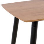 ΣΕΤ ΤΡΑΠΕΖΑΡΙΑΣ 5ΤΜΧ GAFF HM10847.02 MDF TOP ΦΥΣΙΚΟ--ΥΦΑΣΜΑ ΜΠΕΖ & ΜΕΤΑΛΛΟ ΜΑΥΡΟ - Image 4