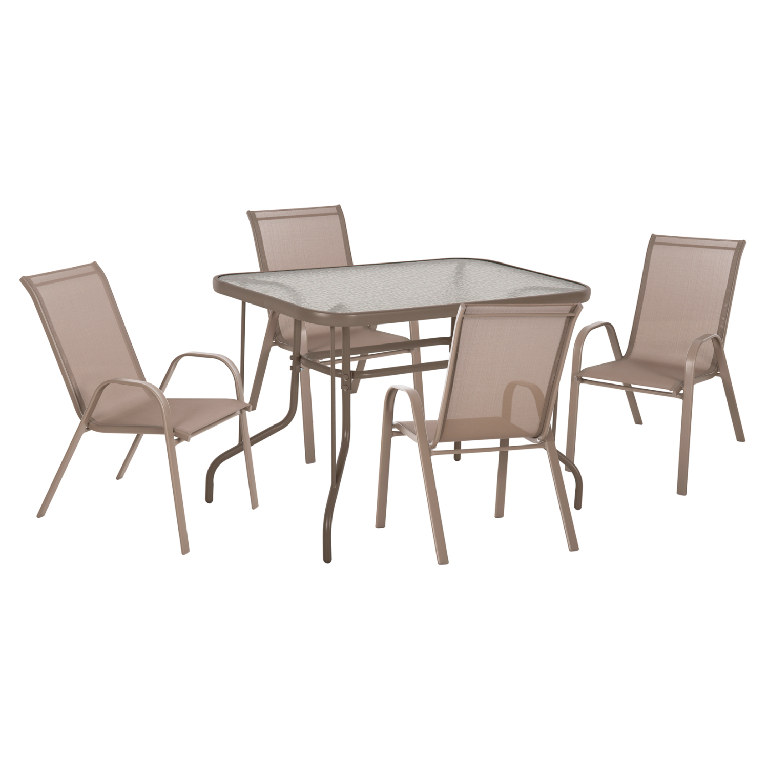 HM10897.04 ΣΕΤ ΤΡΑΠΕΖΑΡΙΑΣ 5ΤΜΧ ADAM HM10897.04 ΤΡΑΠΕΖΙ 110x60εκ & 4 ΠΟΛΥΘΡΟΝΕΣ--ΣΑΜΠΑΝΙ - Image 1